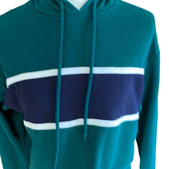 Forever 21 Green Cropped Hoodie S - Picture 6 of 10
